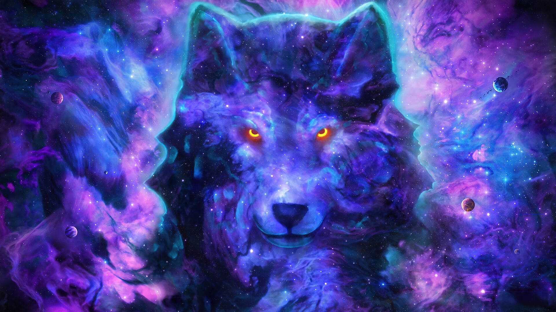 Galaxy Wolf Wallpaper (1)