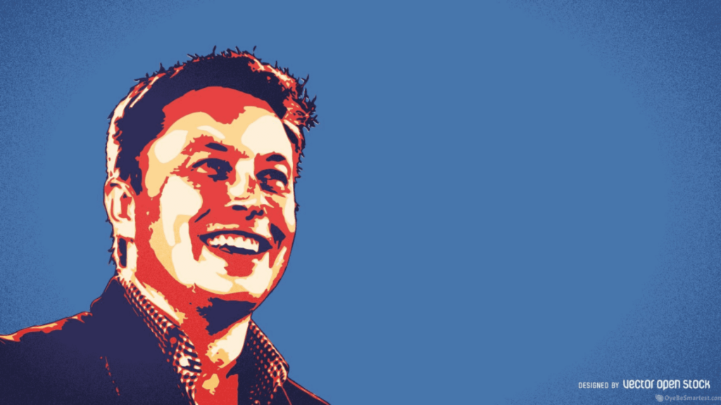 Elon Musk minimalist Wallpaper